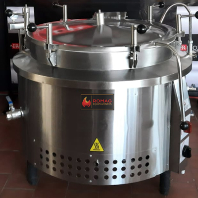 Caldeirão Industrial Tampa Autoclave